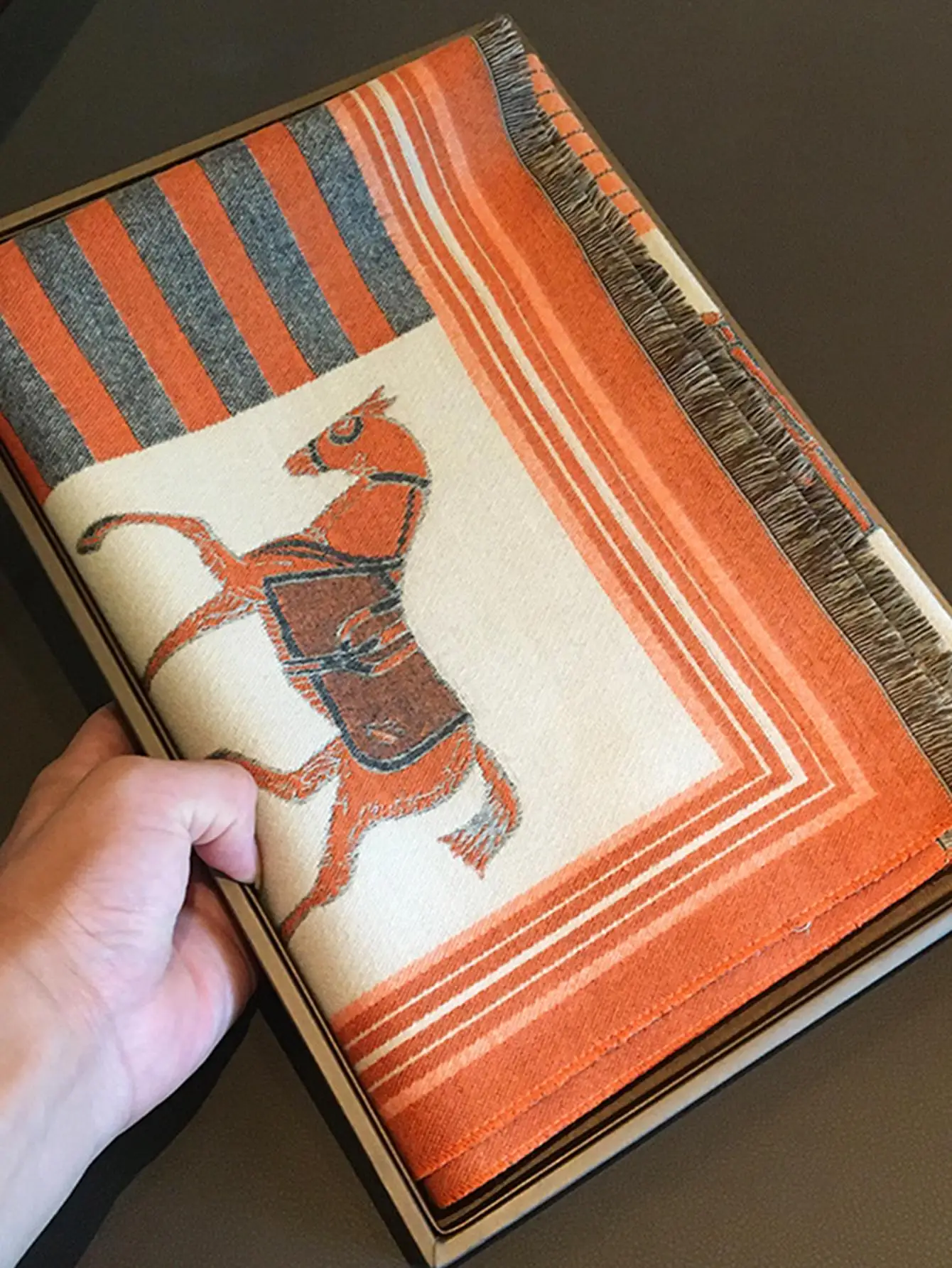 Bufanda francesa de doble cara de gama alta, chal dos en uno para mujer, Otoño Invierno, envoltura versátil para aire acondicionado, cuello largo grueso y cálido