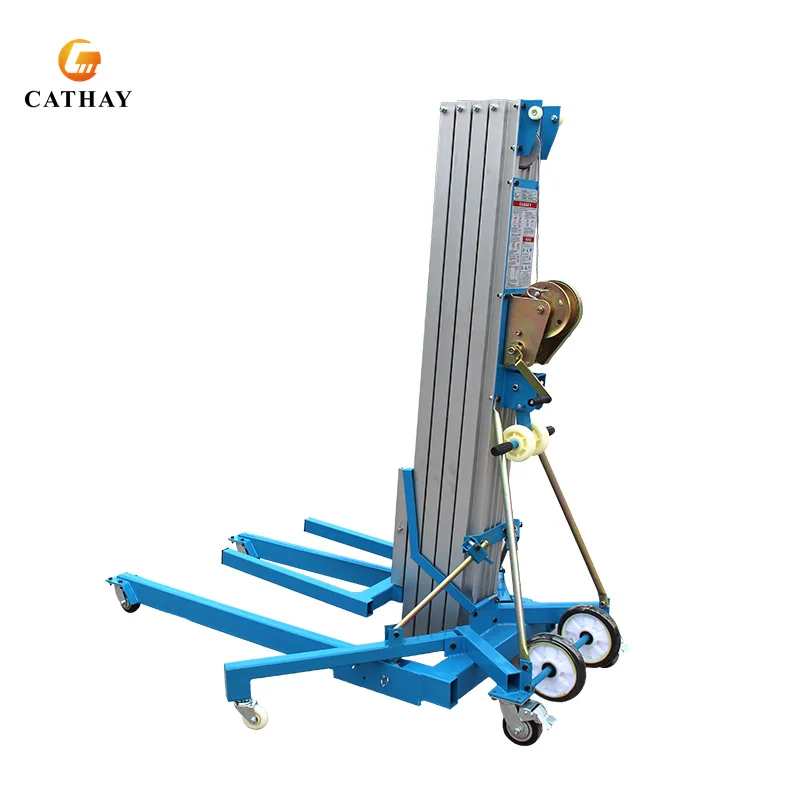 300kg Load High End 6m Small Movable Aluminum Material Lift