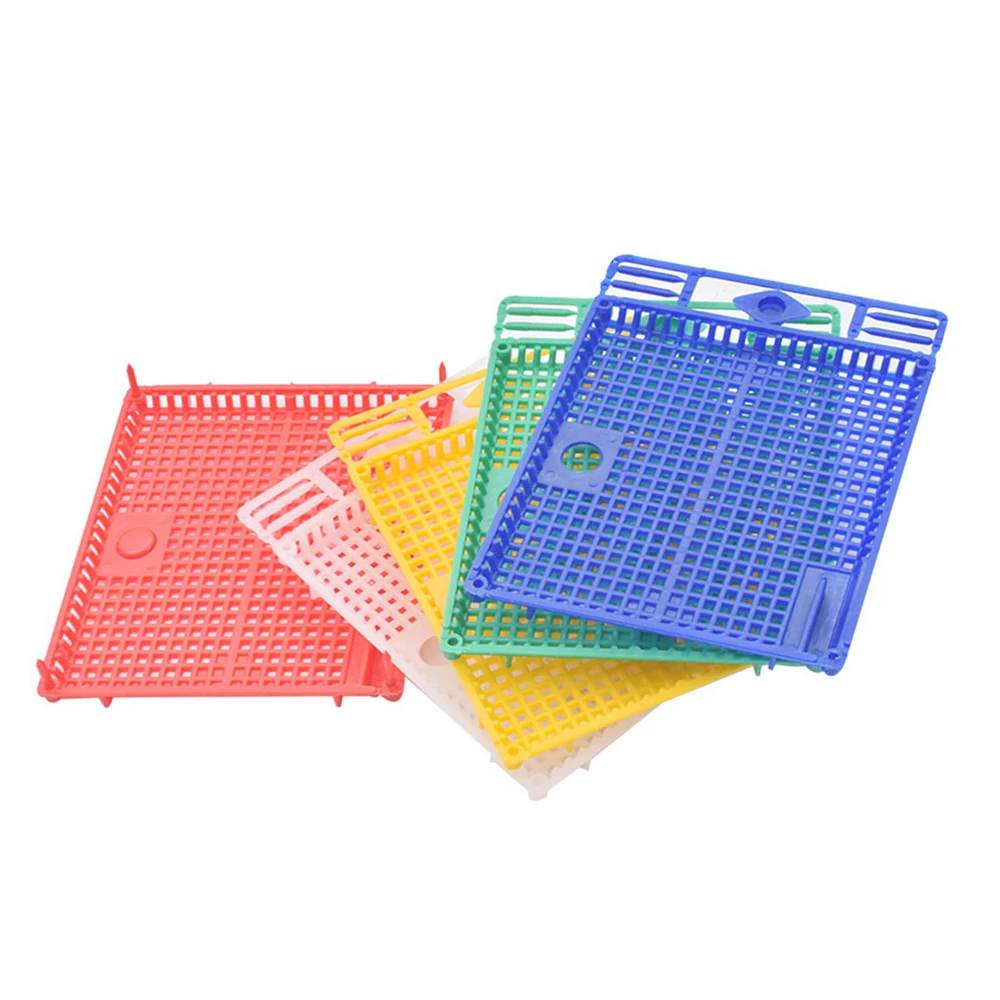 Plastic Press In Comb Round Flat Queen Intro Introducing Cage Nicot Introduction Cage Large Space Beekeeping Isolation 10PCS