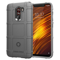 For Pocophone F1 Armor Heavy Duty Shield Case Soft Back Cover for xiaomi pocophone f1 Shockproof Silicone Cases