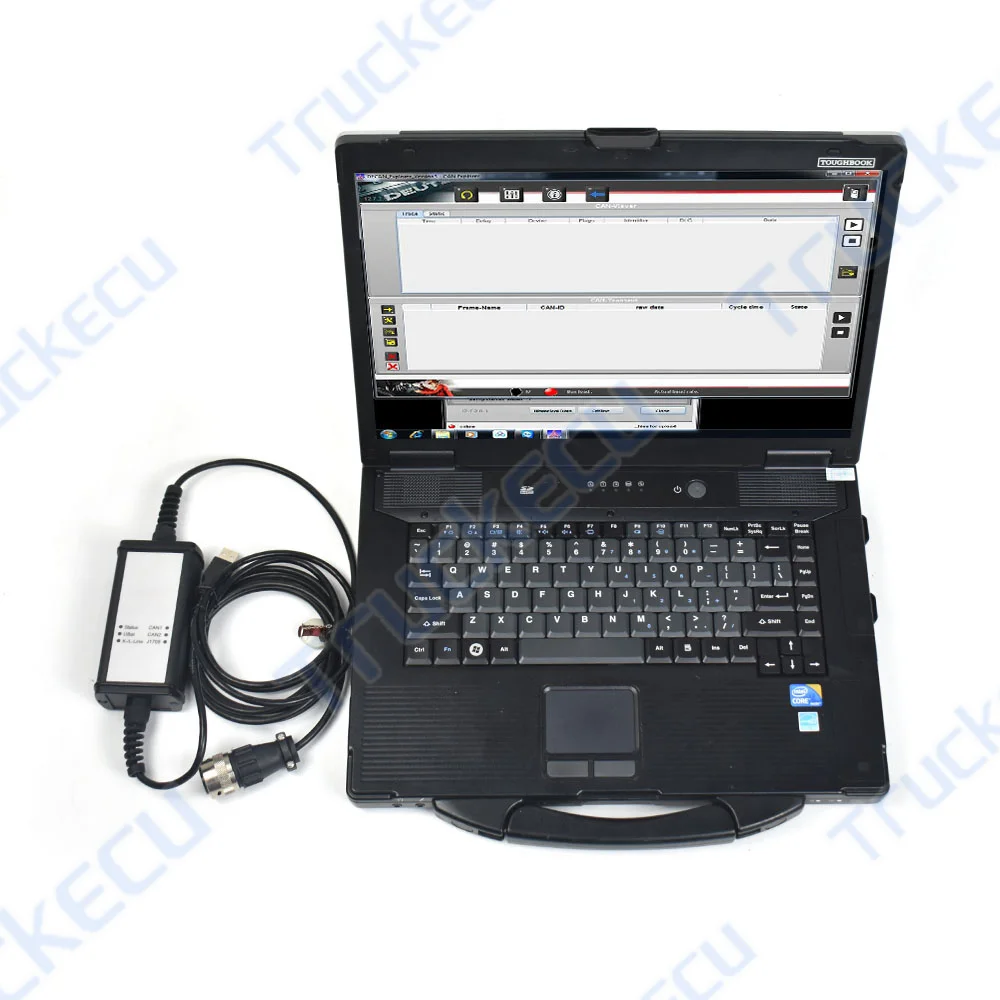 For Deutz Diagnostic Scanner Tool For Decom SerDia2010 Software Support CAN K/L-Line Controllers Diagnosis Kit With CF53 Laptop