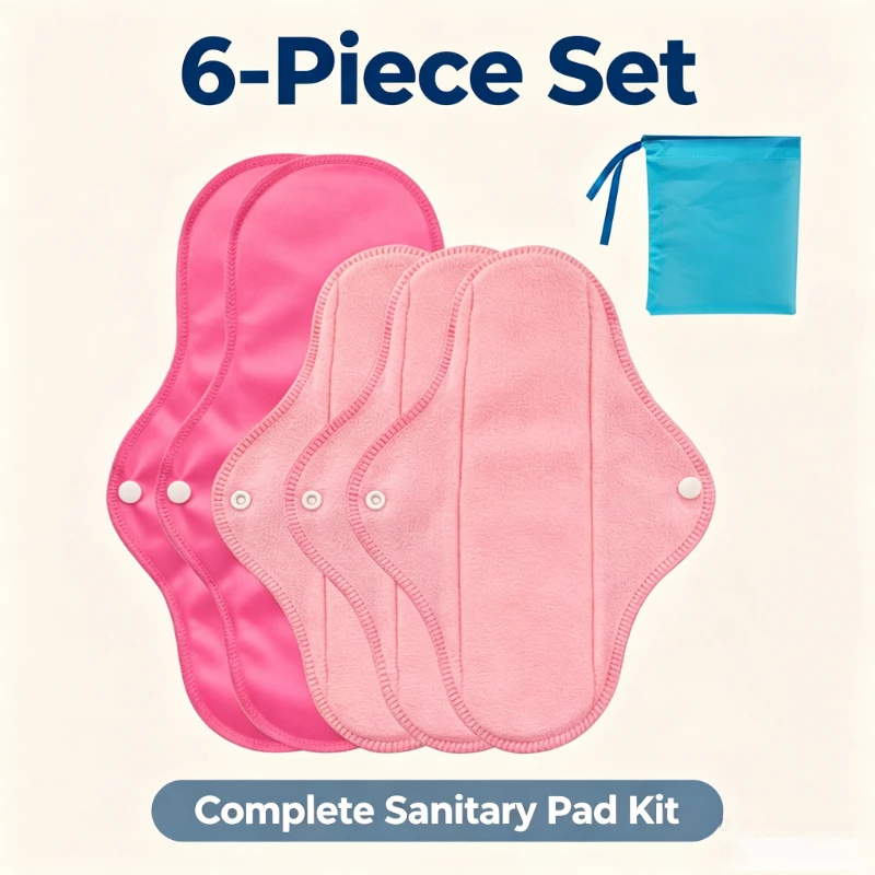 핑크색 재사용 가능 세탁 가능 생리대 세트 친환경 누수 - Cloth Pad Reusable 리뷰 및 가격