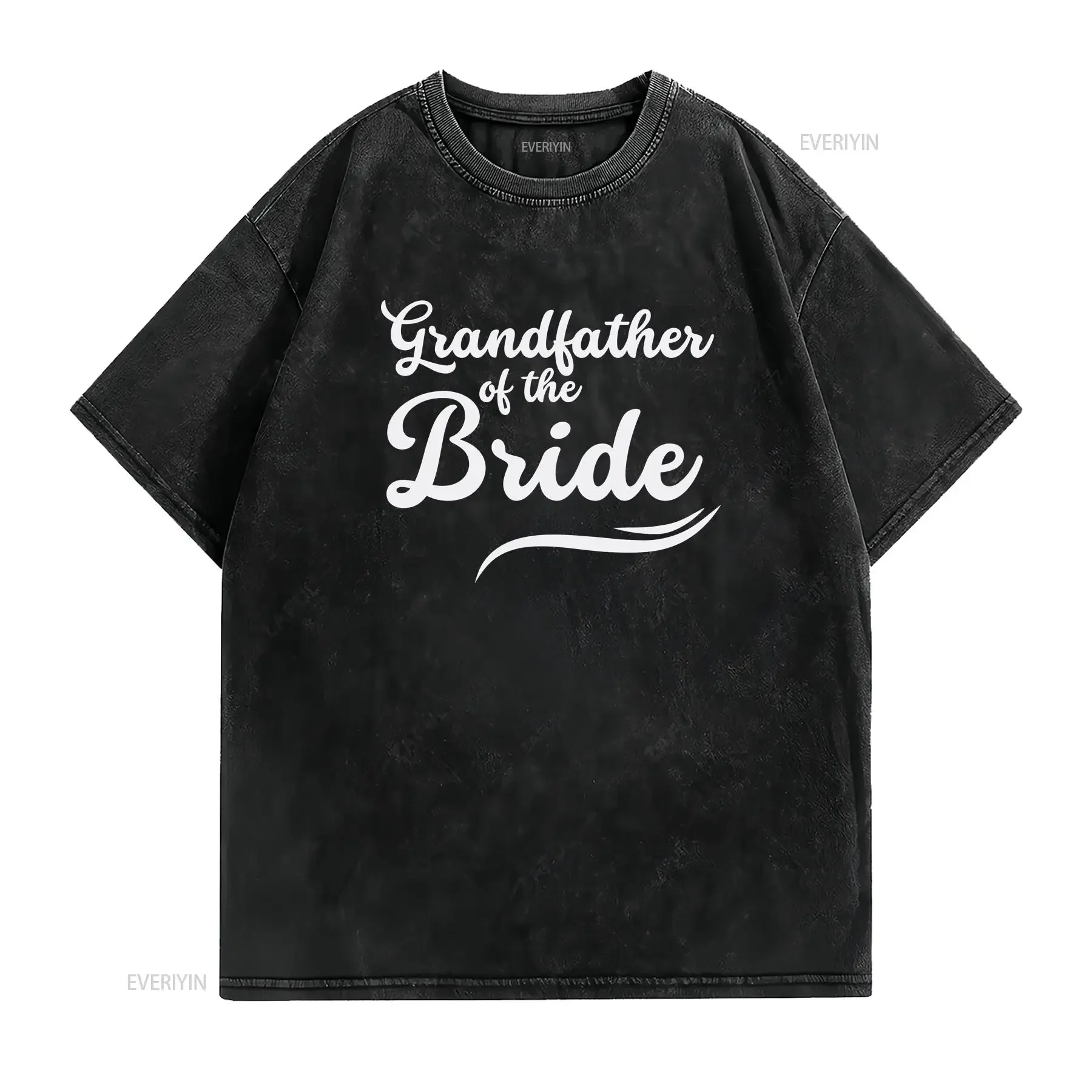 Grandfather of the Bride T Shirt Wedding Party Groom Bachelor Bachelorette Engagement vintage Washed Unisex graphic Soft homme