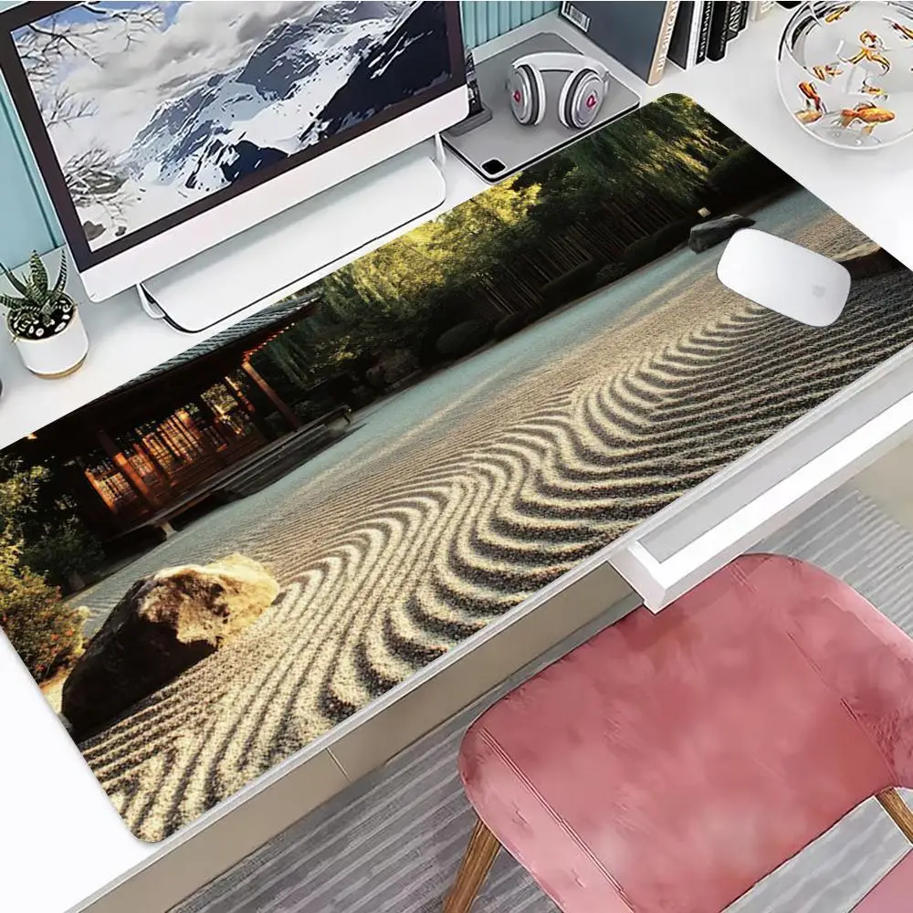 

Desk Mat Garden Scenery Mouse Pad Gaming Mouse Pad, Mouse Pad with Edges and Non-Slip Rubber Base, Extended Mouse Pad