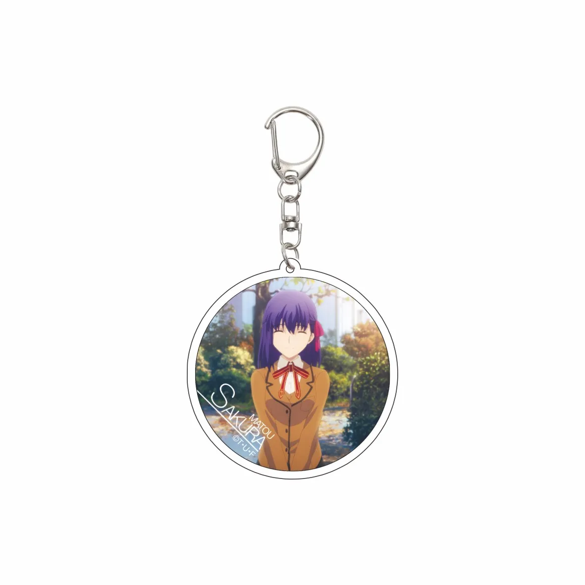 55MM Anime Fate/Grand Order Keychain Fujimaru Ritsuka/Romani Archaman  Key Chain Acrylic Model Plate Christmas Gifts