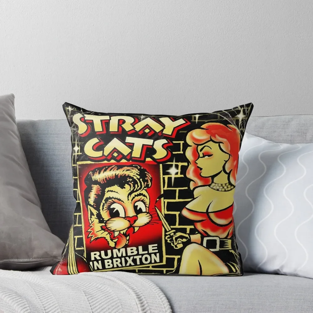 Stray Cats, Brian Setzer Throw Pillow Cushions For Children Christmas Pillows Cusions Cover pillow