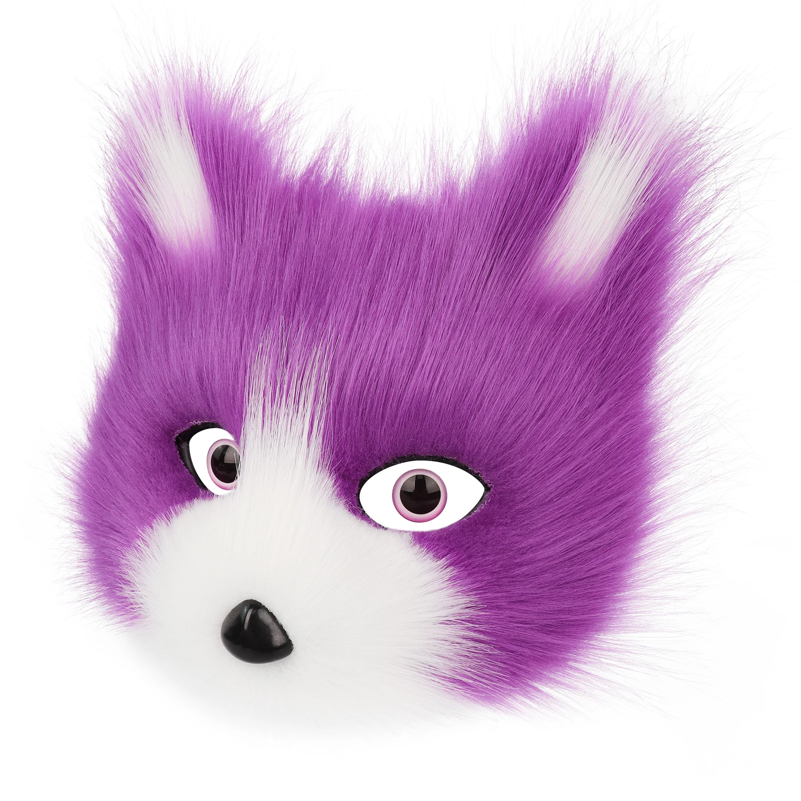 Plush Animal Fox Wolf Mask Plush Cat Half Face Masks Halloween Party Cosplay Costumes Props