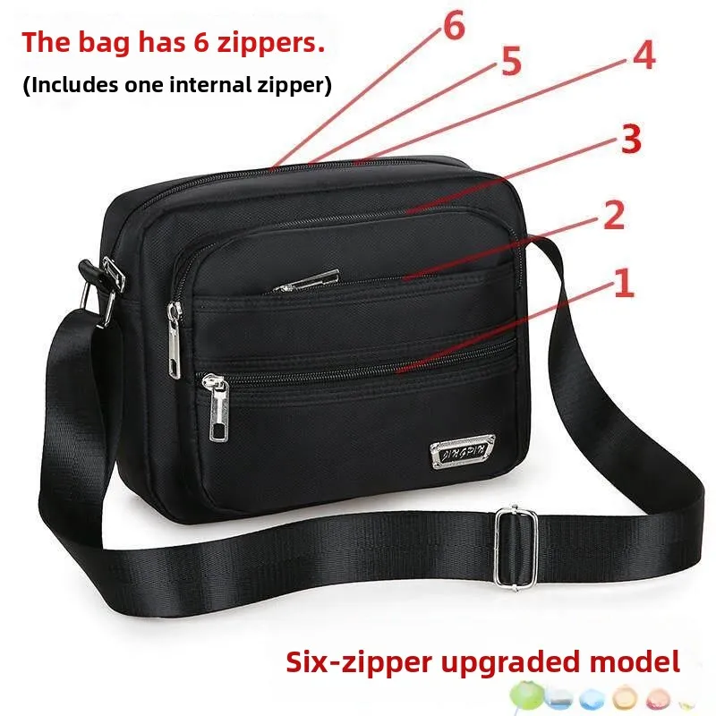 

Canvas Crossbody Bag Cashier Wallet Multi-Layer Street Stall Business Women's Diagonal Shoulder Wallet Men's Cashier Wallet