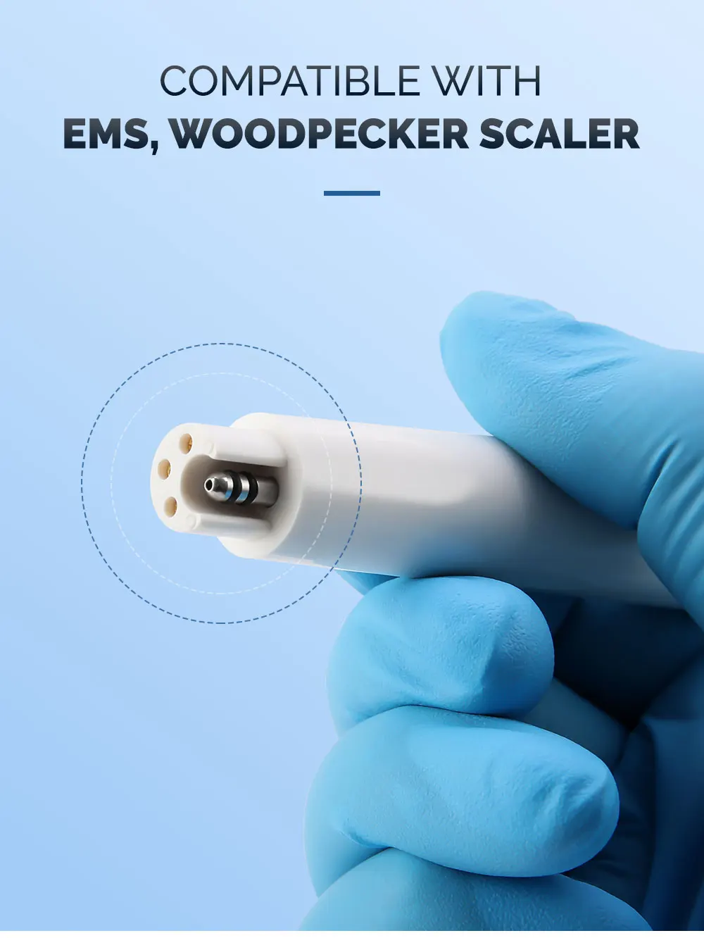 AZDENT Dental Ultraschall-Piezo-Scaler-Handstück mit LED-Beleuchtung, Plug-in-Griff, passend für EMS Woodpecker VRN DTE SATELE Ultraschall-Scaler – Detail 32
