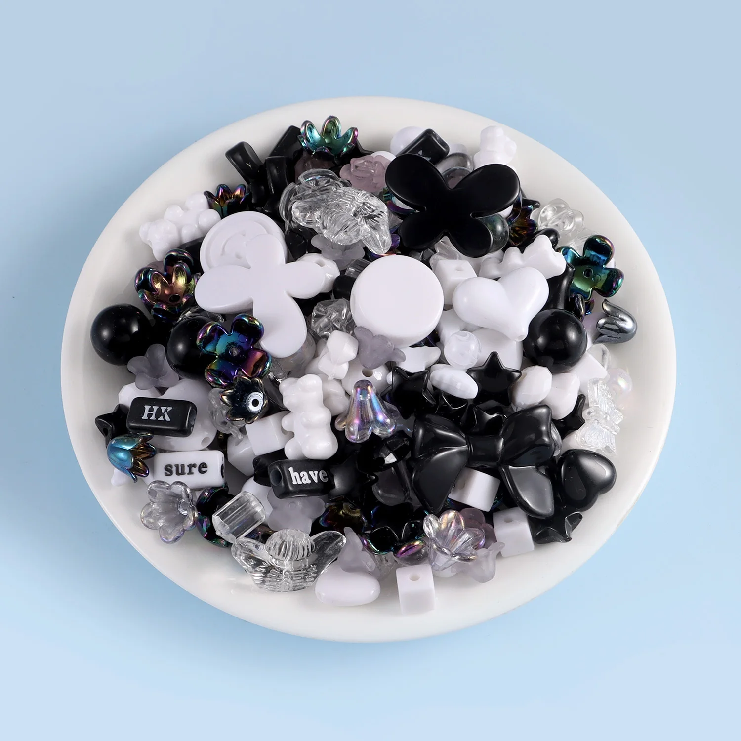 1 beutel Mischen Stil Candy Farbe Acryl Perlen Für DIY Handgemachte Armband Schmuck Machen Telefon Kette Zubehör