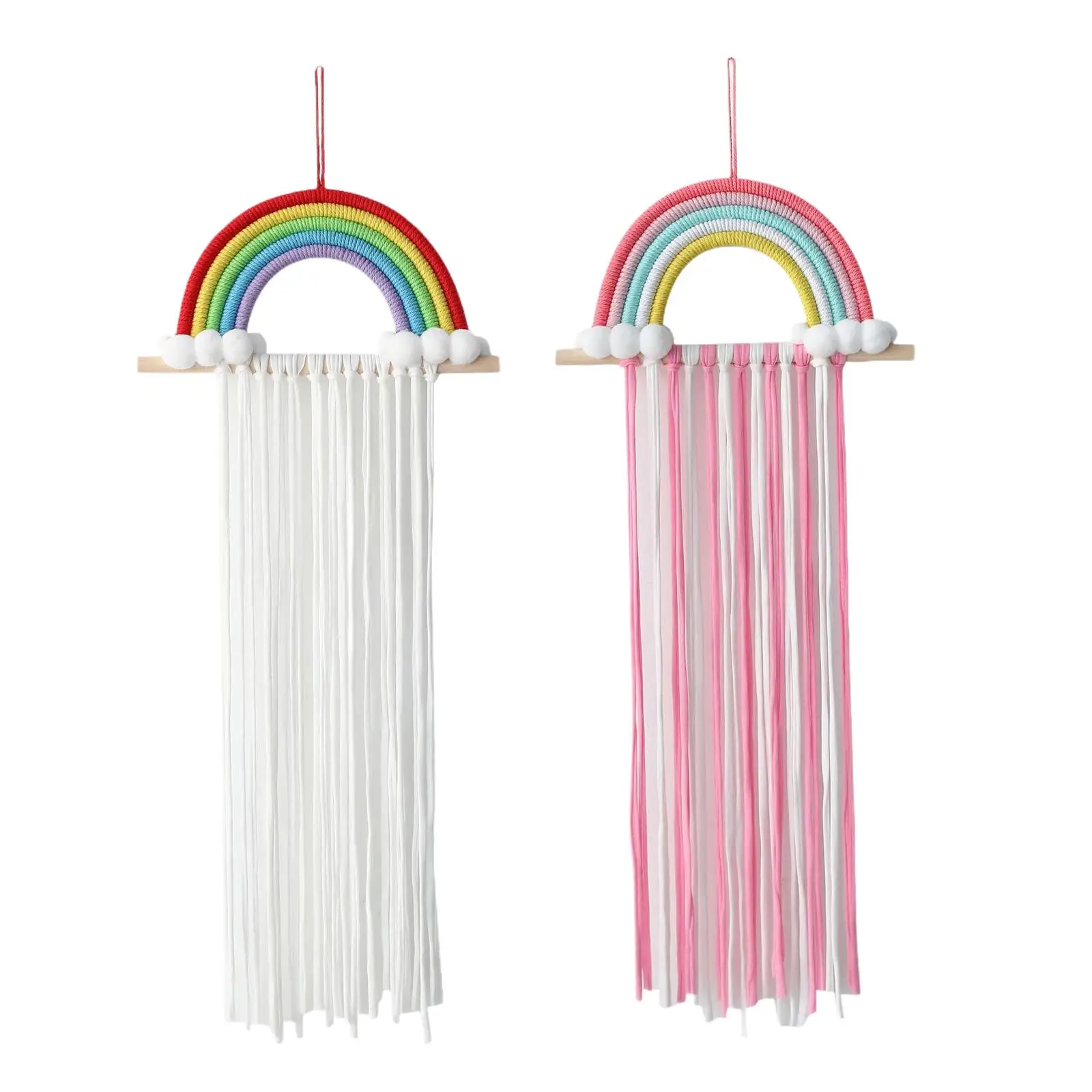 

Bow Organizer Macrame Bow Holder for Girls Hair Bows Boho Decorative Tassels Nursery Room Decor Birthday Gift Headband Holder