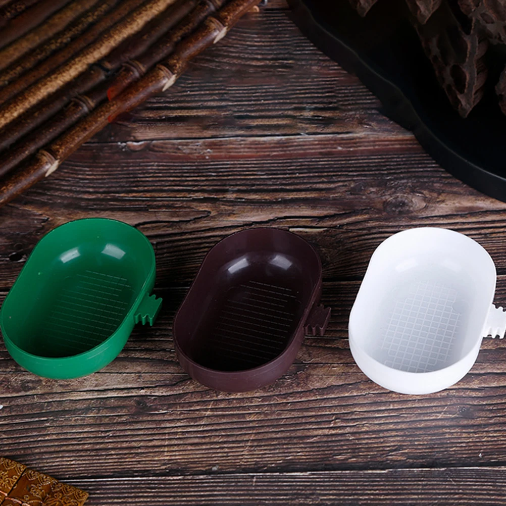

5pcs Bird Bath Box Shower Tub Parrot Basin Pet Supplies Bathing Bathtub Plastic Indoor Environmentally Friendly for Birds