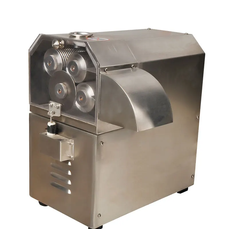 عصارة قصب السكر الأوتوماتيكية بالضغط التجاري لسطح المكتب الكبير من الفولاذ المقاوم للصدأ ماكينة قصب السكر XJT-SGGZJ