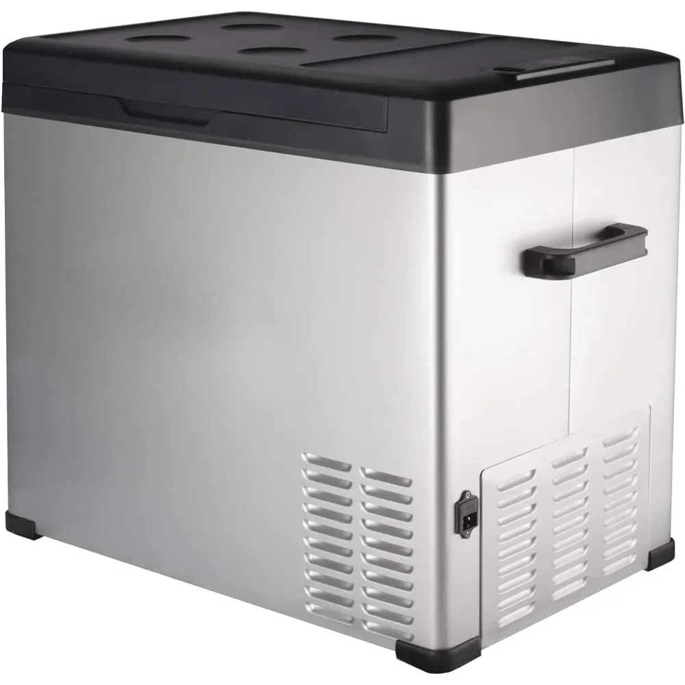 12-volt Refrigerator 54qt Portable Freezer Electric Cooler Compressor Car Fridge for Car 12/24V DC and 90-250 AC, Cooling to -4F