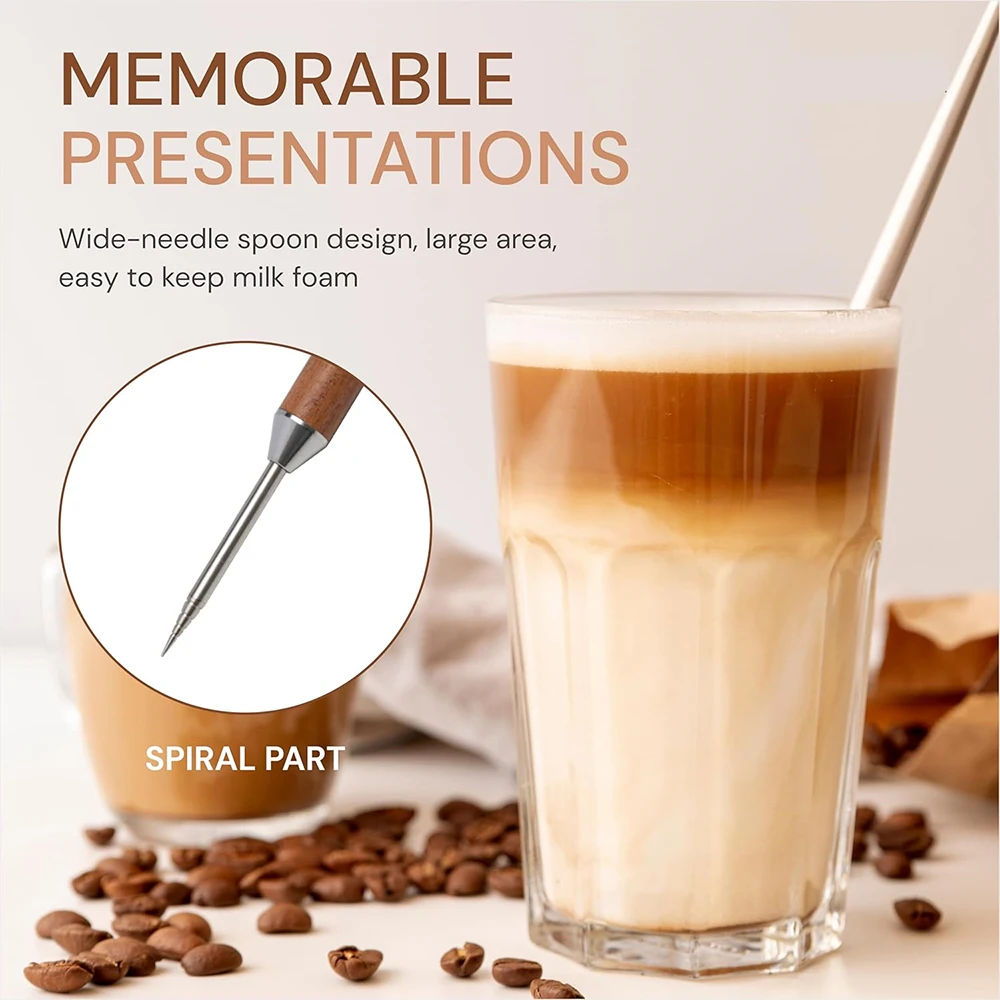 LMETJMA Coffee Latte Art Pen Stainless Steel Spice Cappuccino Pull Needle Latte Coffee Decorative Art Pen Coffe Spice Pen JT291