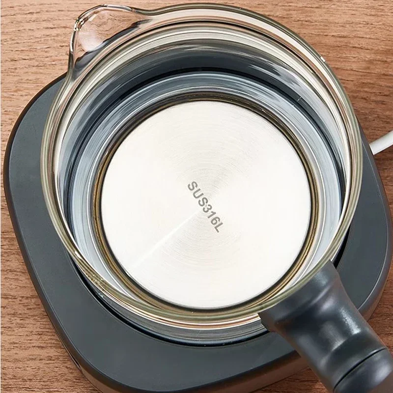 Hervidor eléctrico de vidrio 220V 600W 316, tetera saludable de acero inoxidable de 1,3 L, tetera eléctrica con pulverizador