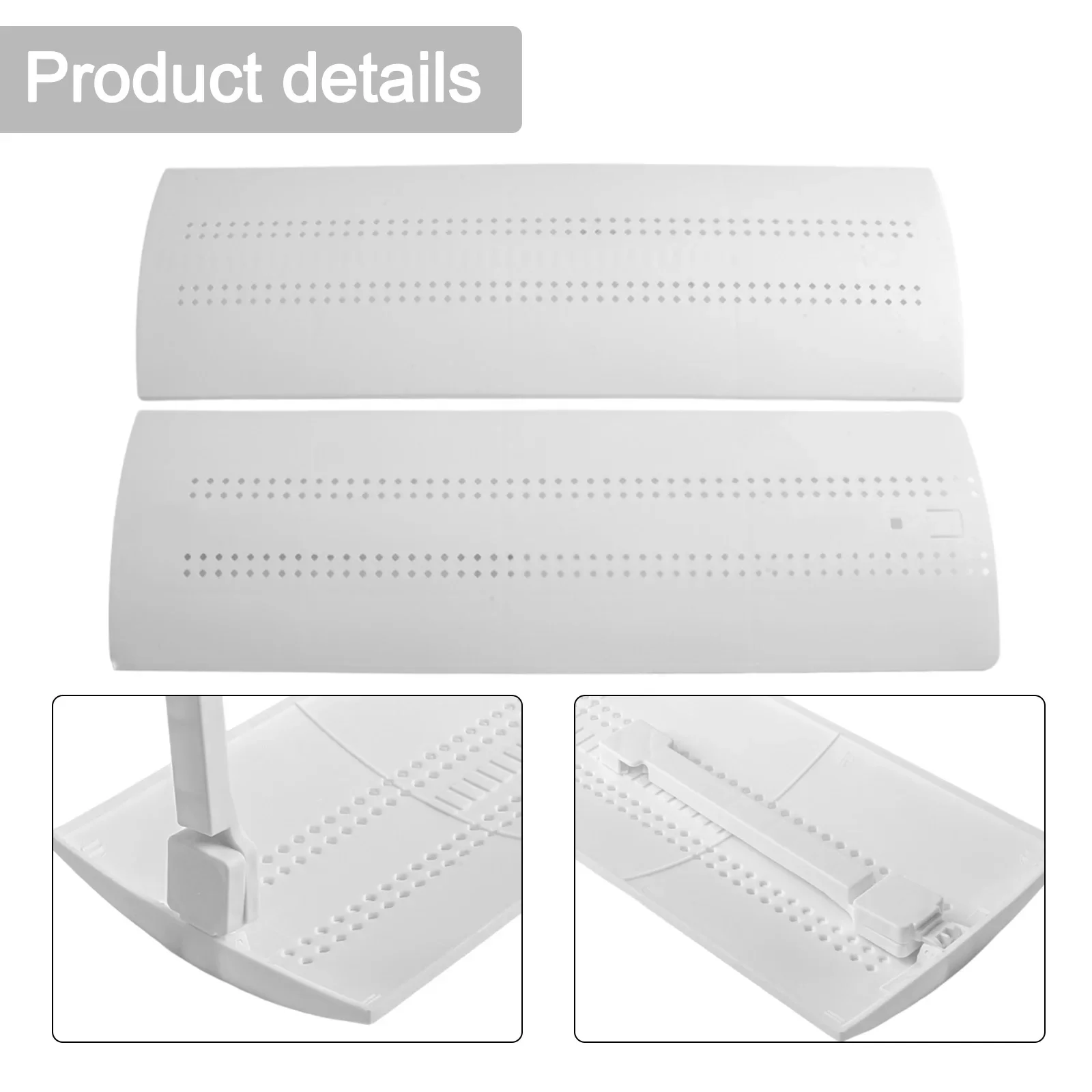 Brand New Home Office Anti-Wind Baffles Air Conditioning Adjustable Air Deflector Easy Installation PP + PS + PVC