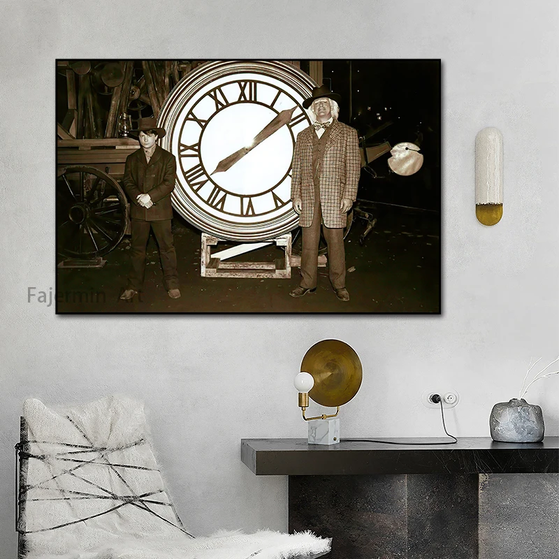 Back To The Future Classic Movie Poster Retro Wall Art Picture Canvas Print Painted As Living Room Home Decoration