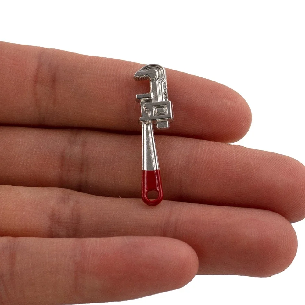 Accesorios en miniatura para casa de muñecas, Mini caja de herramientas de reparación, destornillador de simulación, modelo de martillo, juguete para decoración de casa de muñecas, 1/12