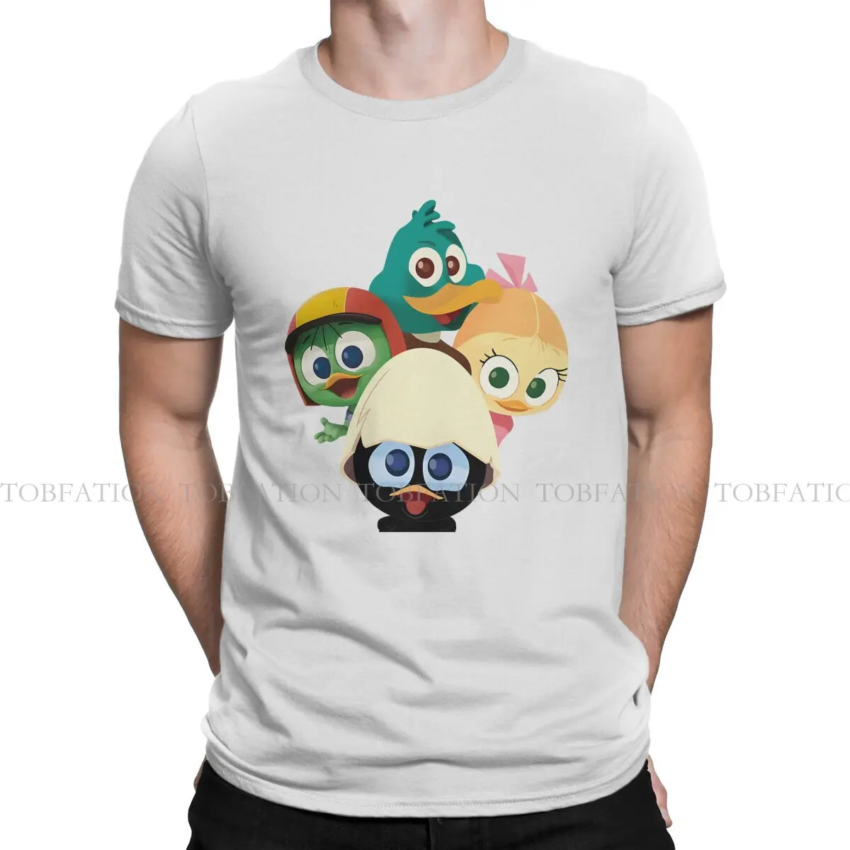 Calimero Cartoon Animation Newest TShirt for Men Calimero Team Round Collar Pure Cotton T Shirt Distinctive Gift Clothes Tops