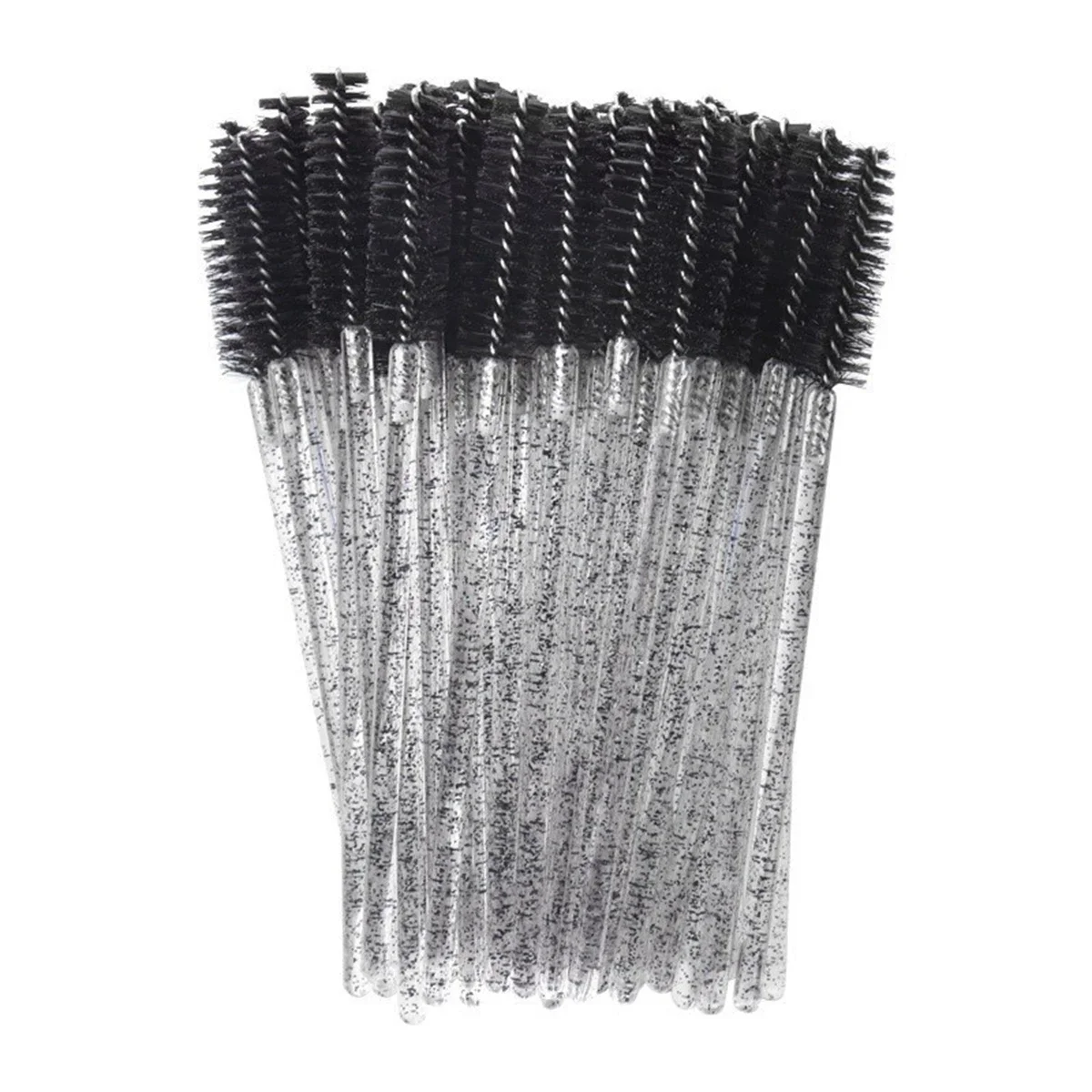 100 Pcs Crystal Eyelash Brush Disposable Mascara Wands Eyelash Extension Microbrush Eyebrow Applicator Makeup Brush