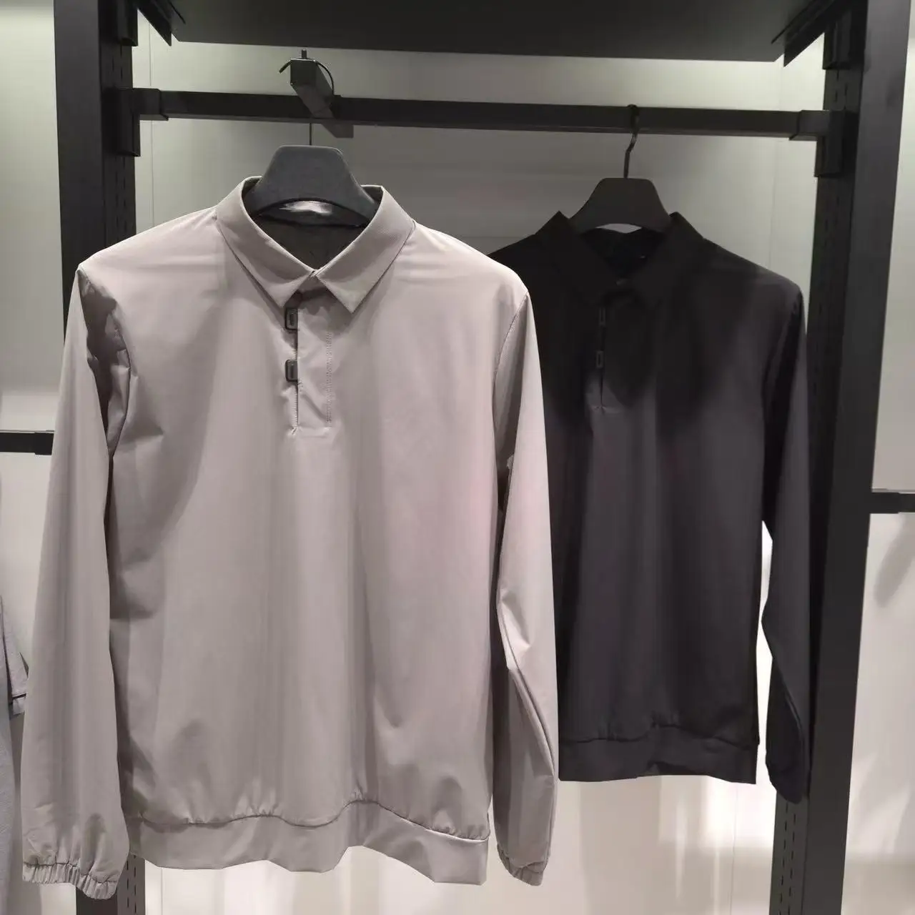 2026 Men Autumn Golf Long Sleeve T‑Shirt New Lapel Half Button Elastic Versatile Sports Top Male Golf Casual Wear