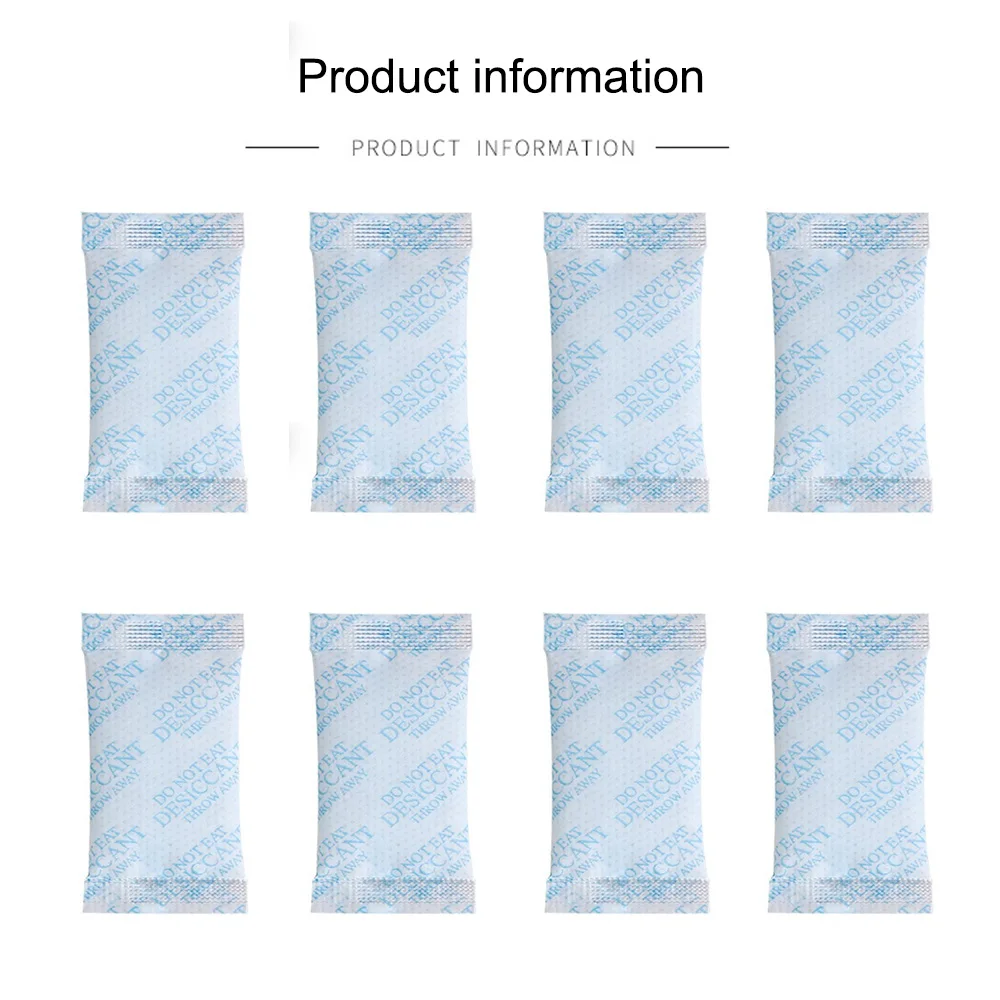 0.5/1/2/3/5/g Silica Gel Sachets Desiccant Drying Damp Kitchen Room Living Moisture Dehumidifier Clothes Absorber Bag Reusab le