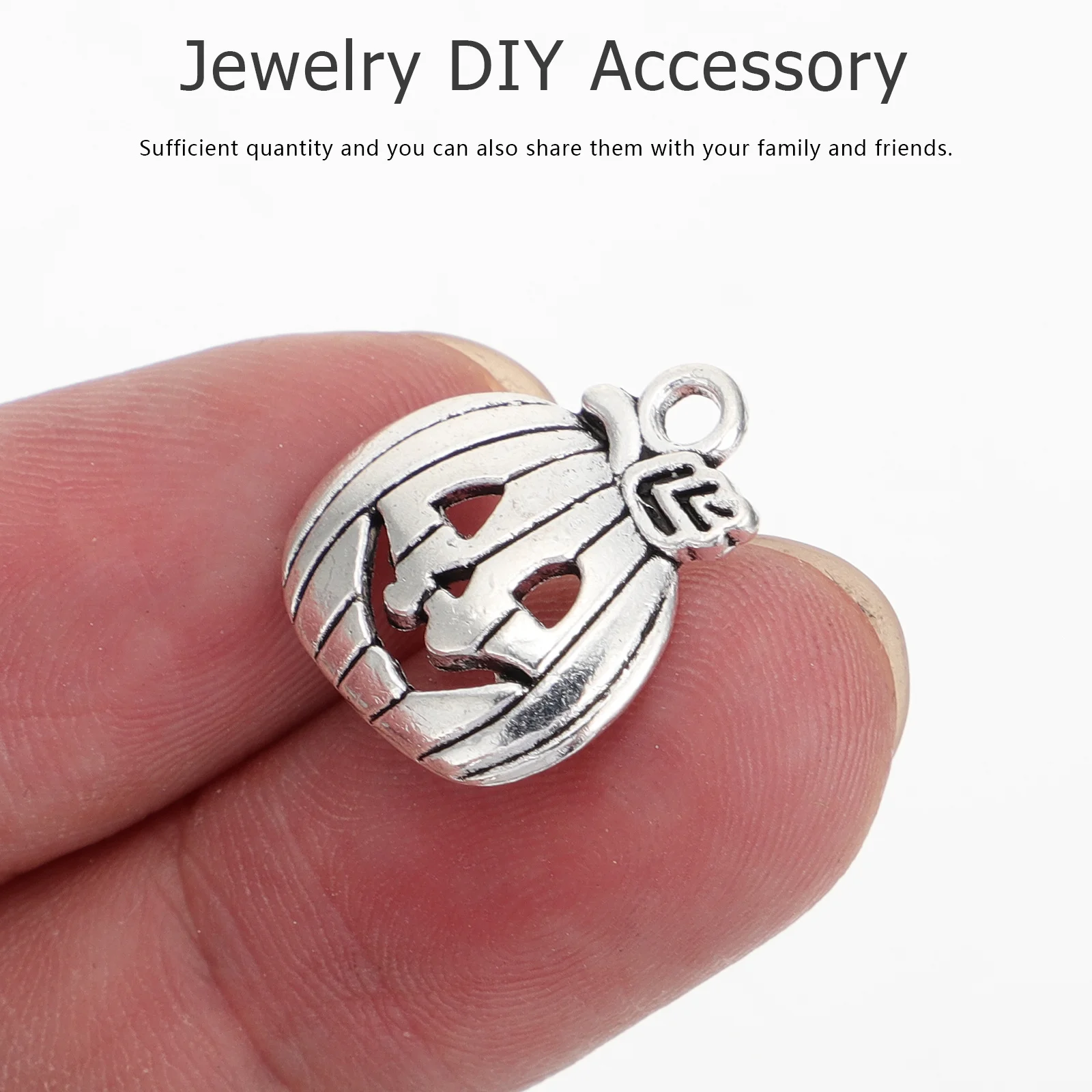 

100 шт., подвески в виде тыквы из сплава, прочные ювелирные изделия «сделай сам», ожерелье на Хэллоуин, серьги, украшения для рукоделия, подвески