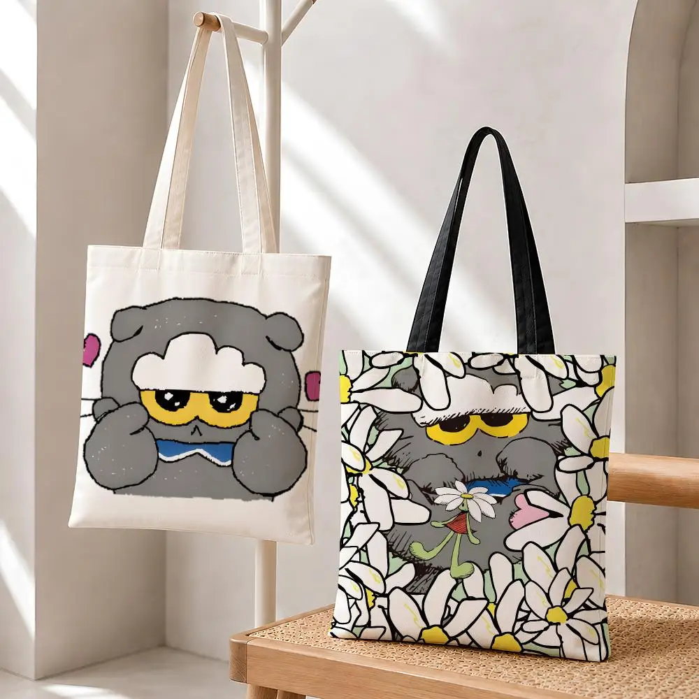 Character ZO&FRIENDS ZOA GD Storage Bags Fashion Cotton Canvas Tote Bag Eco Friendly Reusable Large Capacity Shopping Bag