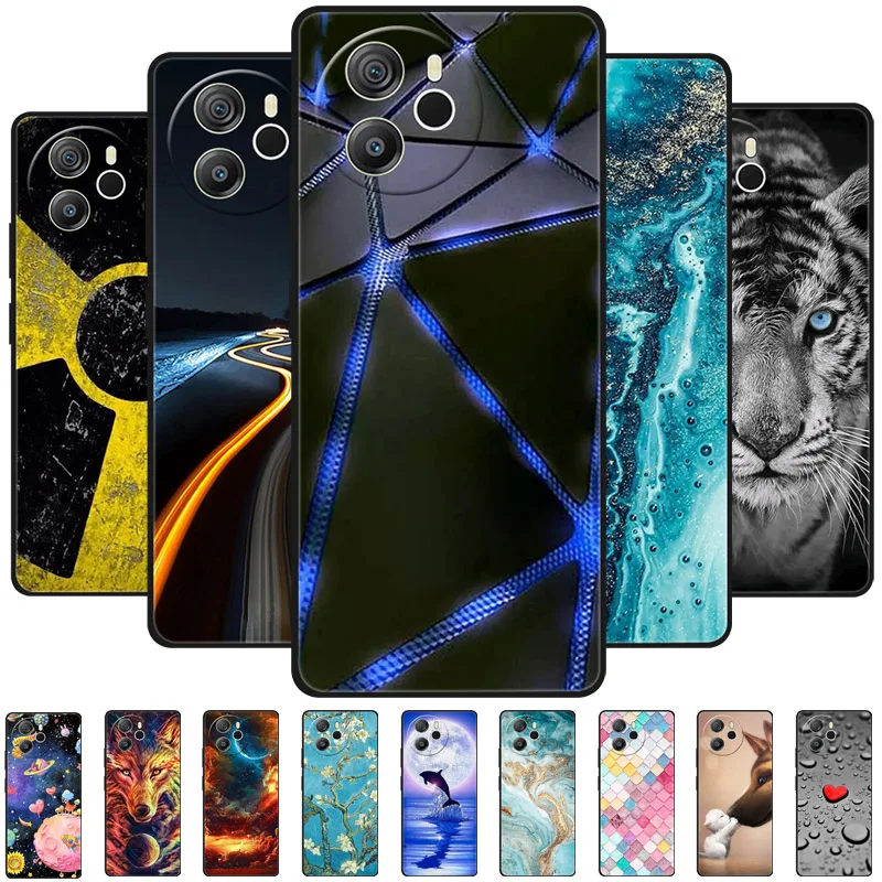Dla Shark Blackview 8 Case Cool miękkie tylne osłony TPU silikonowy dla zwierząt do Shark8 Shark 8 etui ochronne Catoon Funda