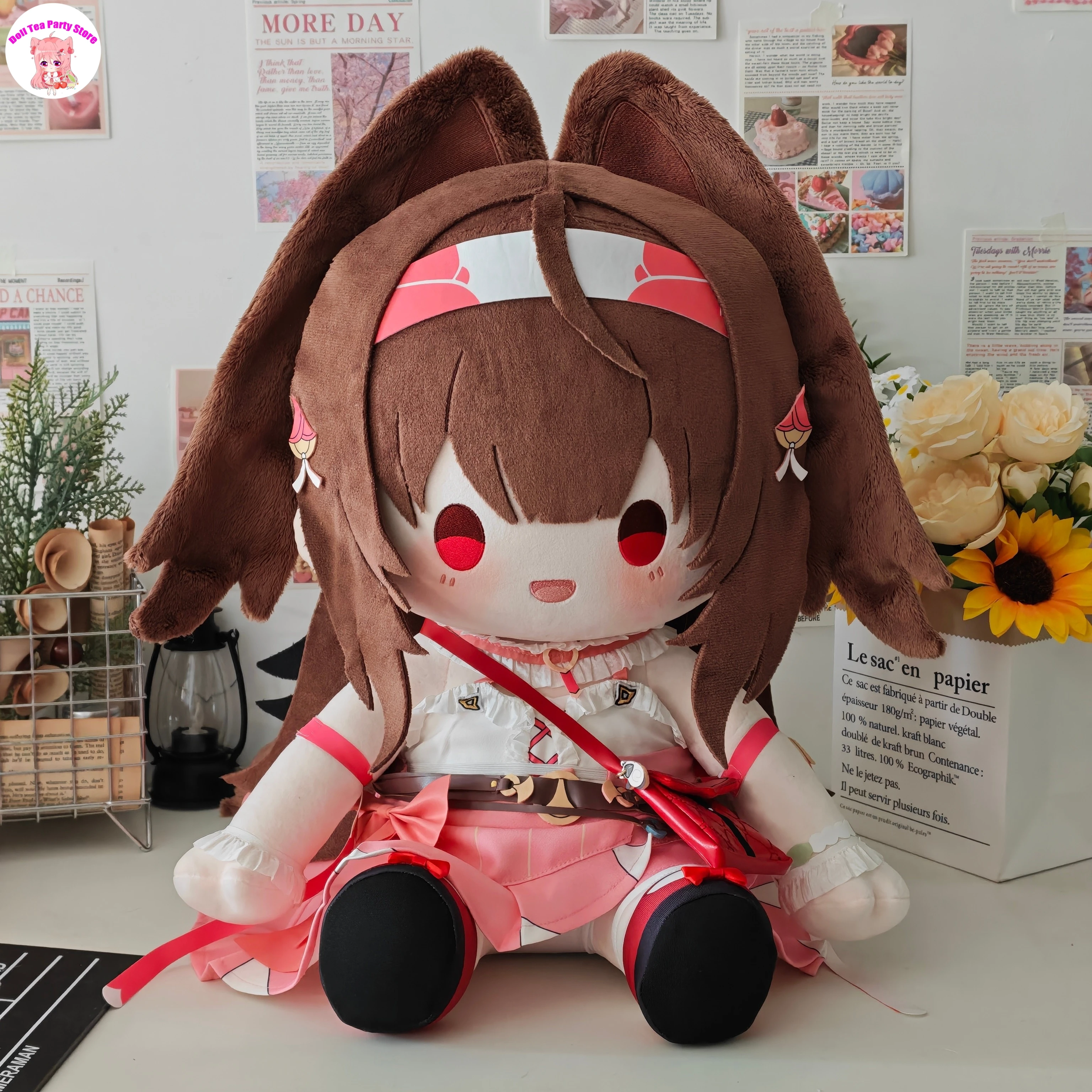 

Game Zenless Zone Zero Ye Shunguang Cotton Doll Plushie Sitting Posture Plush Stuffed Character Toys 40cm Change Clothes Mascot