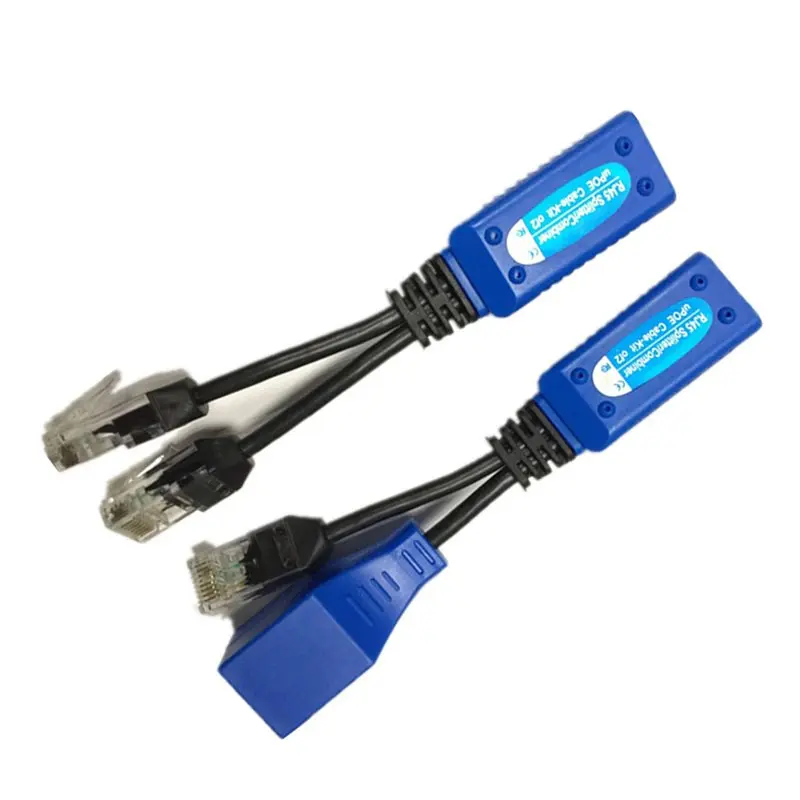 

AT93-RJ45 Разветвитель Комбайнер Комплект кабелей Upoe 1 пара Пассивный кабель питания Разъемы адаптера POE