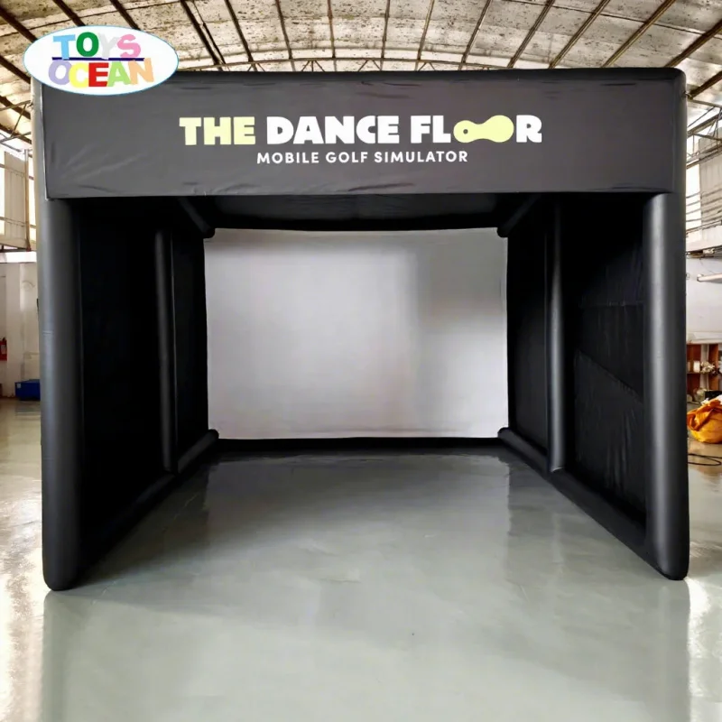 Hot-selling Portable Projection Tent Inflatable Golf Simulator Shell Fence with Projection Stand