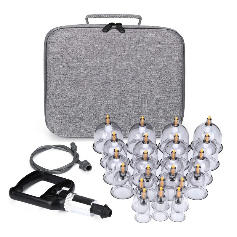 

Wholesale custom gift box 20 suction cups ventilated massage cupping therapy set