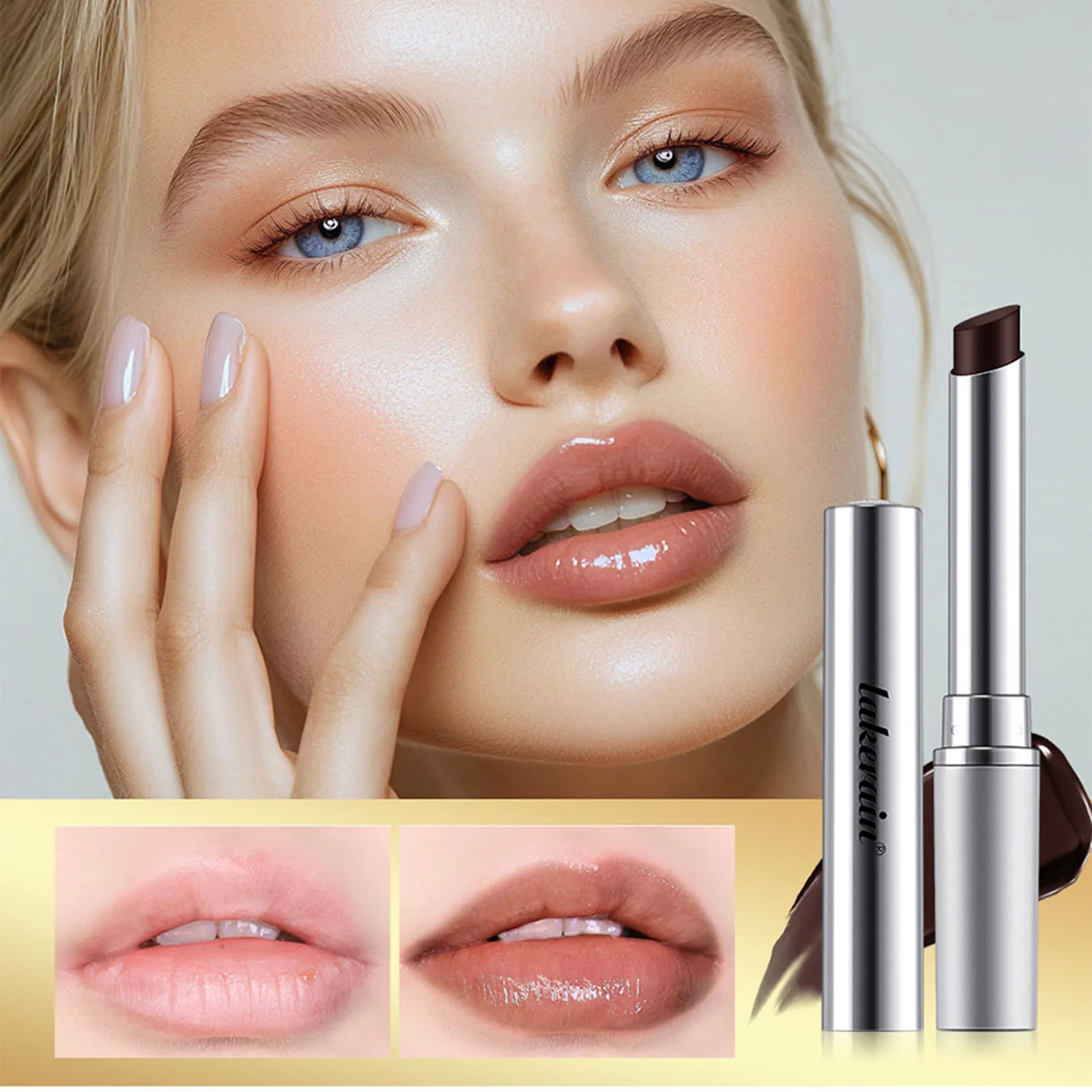 Long-Lasting Dark  Lipstick Make Up Base Mist Moisture Balm Stick for Autumn Winter Lip Sooth Care