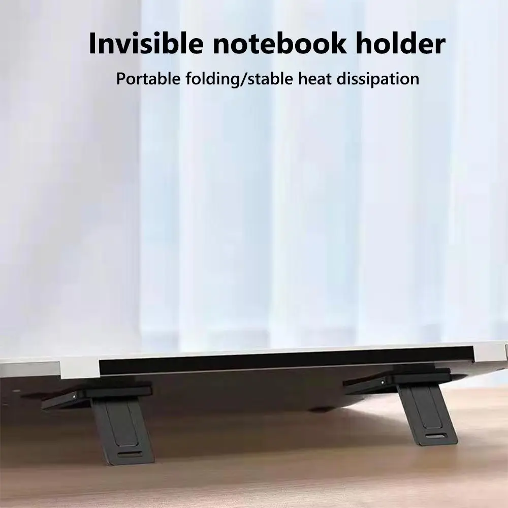 1 pair Mini Laptop Stand Portable Invisible Computer Keyboard Holder Foldable Anti Slip Cooling Pad For Huawei/Xiaomi Notebook