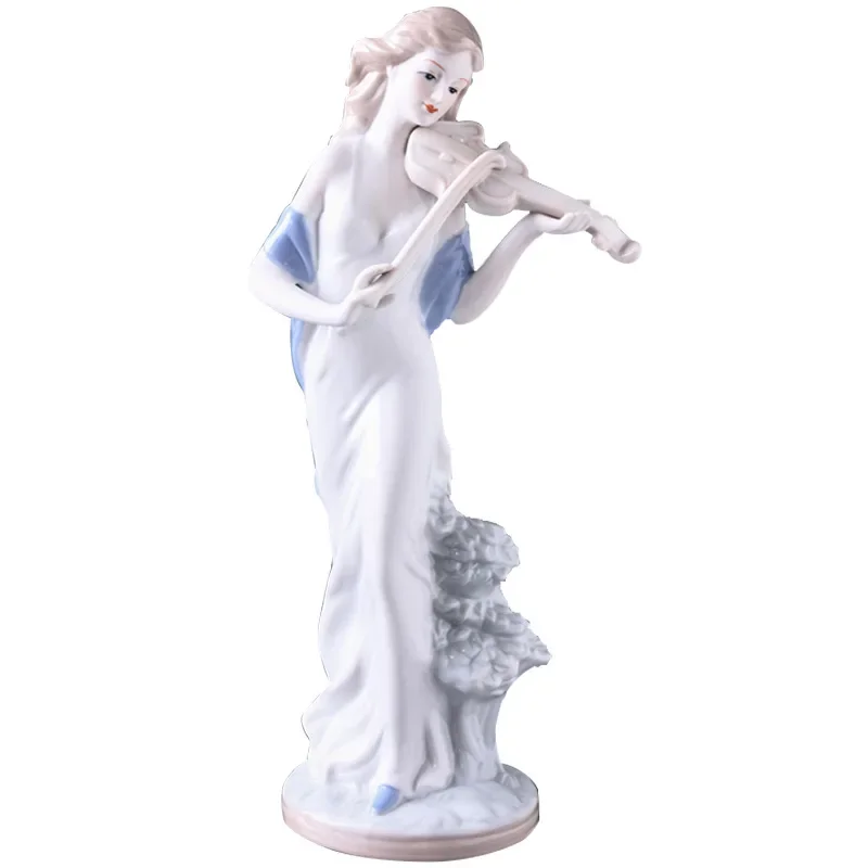 Imagem -05 - Europeus e Americanos Estatuetas de Beleza Cerâmica Estátua de Artesanato de Porcelana Decoração de Casa Sala de Estar e Quarto Presente de Casamento Novo