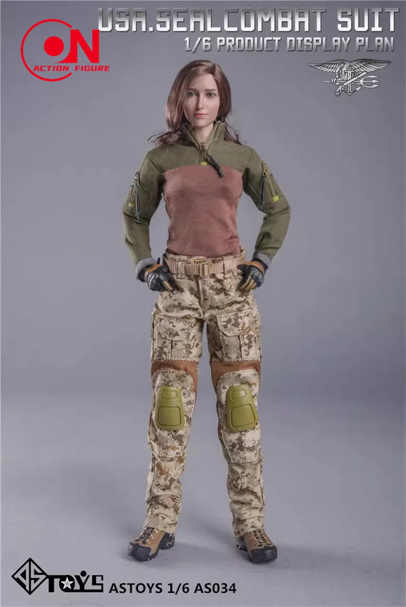 ASTOYS AS034 1/6 Bilancia Vestiti Femminili Modello Sigillo Uniforme Da Combattimento Vestito Ragazze Vestiti Mimetici per 12 pollici Action Figure Modello