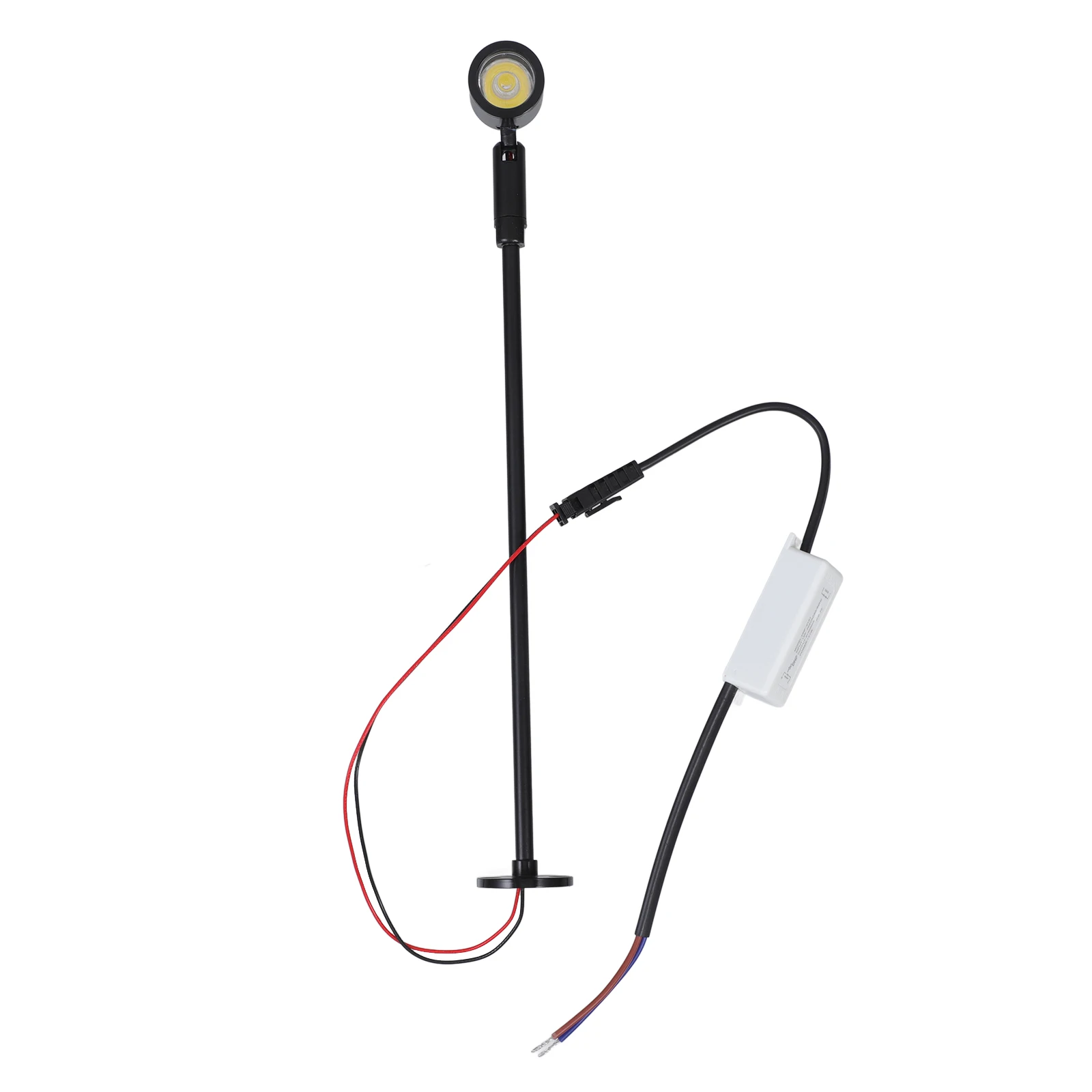 

Mini LED Spotlight 1W Natural White 4000 4200K Black 315mm High Standing Lamp for Jewelry Cabinet Display Case Decorative Home