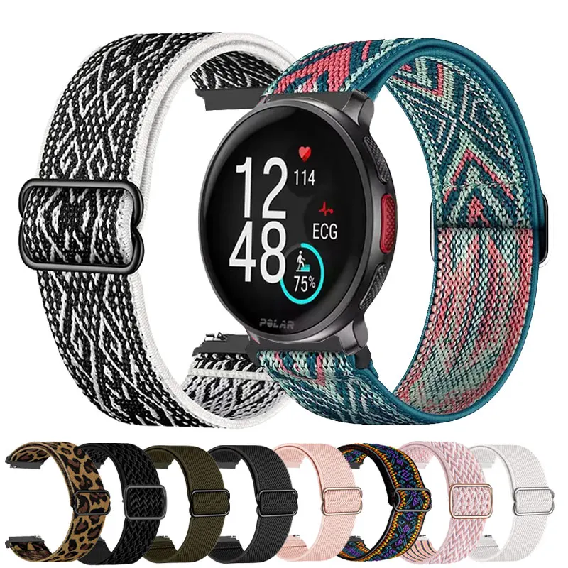 Official Adjustable Nylon Strap For POLAR IGNITE 3 2 Band Watchband VANTAGE V3 M2 M / UNITE/GRIT X Pro/Pacer 20mm 22mm Bracelet