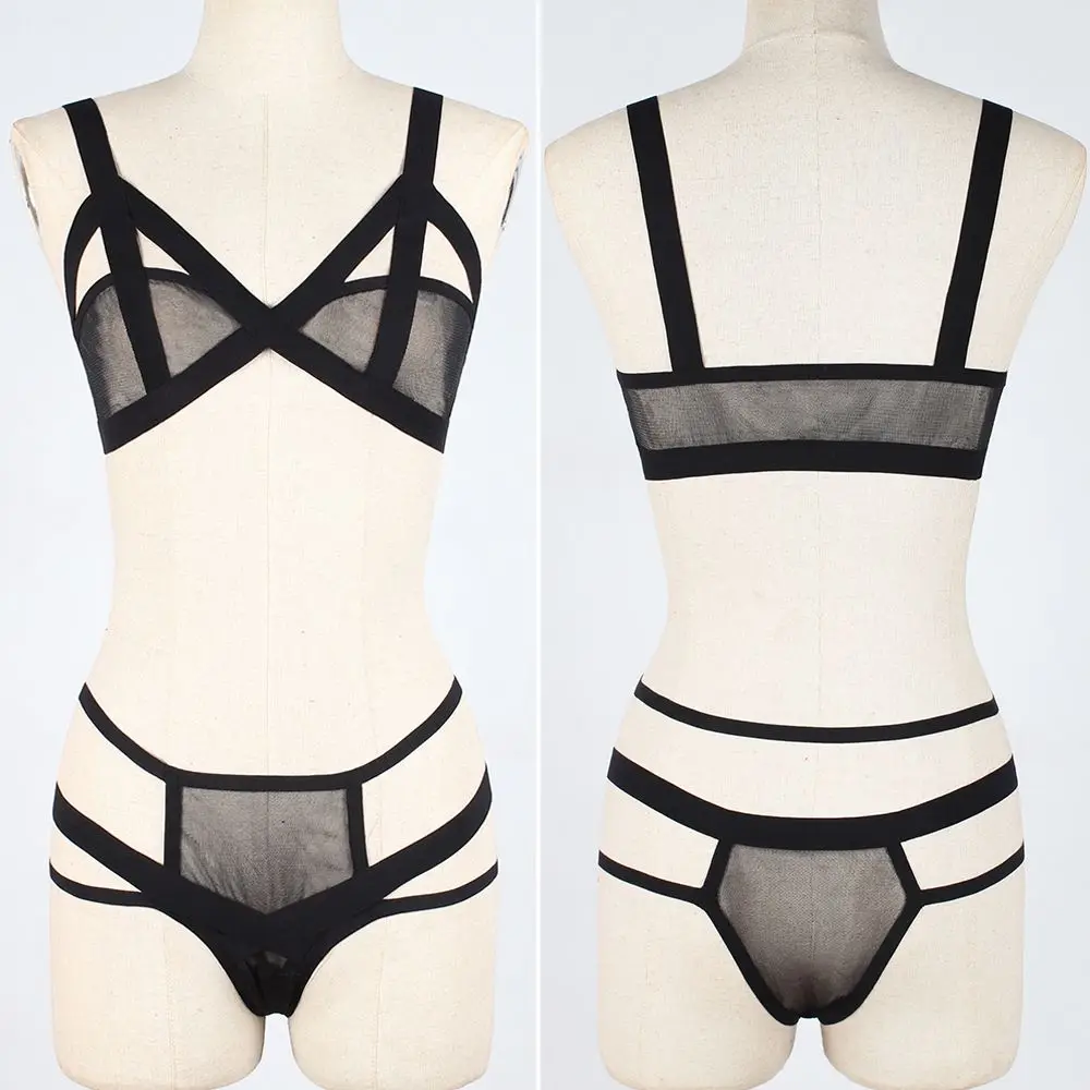 Women Knickers Letters Bikini Briefs Sexy Panties Bandage G-string Thongs