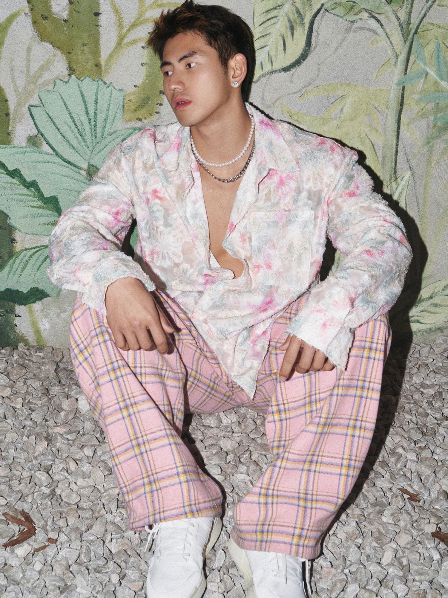 2025 Loose Comfort Men's American Style 3D Floral Shirts Men's Original Floral Long Sleeve Shirt Male Handsome Lapel Trendy Tops