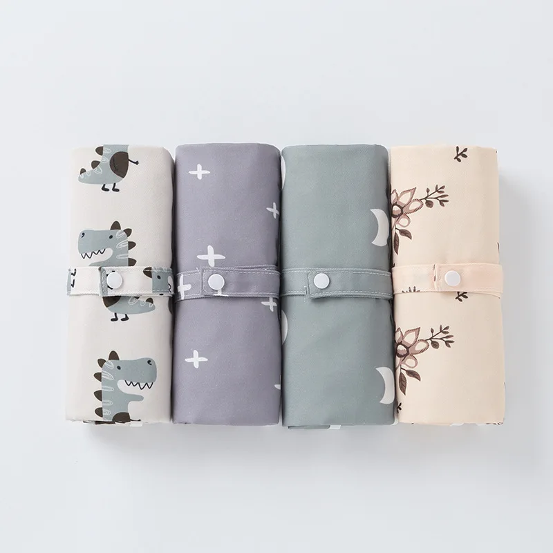 Almohadilla de orina para recién nacido, impermeable, lavable, transpirable, colchón durante la noche, almohadilla de orina para bebé, almacenamiento portátil