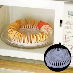 1 Pcs Health Fat Free Microwave Oven DIY Potato Crisp Chips Maker Kitchen Baking Dishes Pans Baking Plate