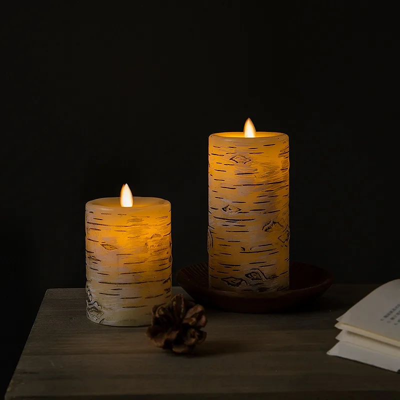 Flameless Candles Set of 3 ,D 3\