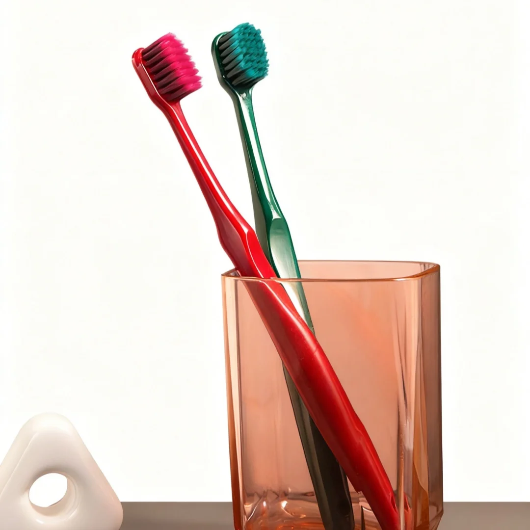4 Colors Volcanic Carbon Soft Bristle Adult Toothbrush Oral Care Individually Packed Color Box