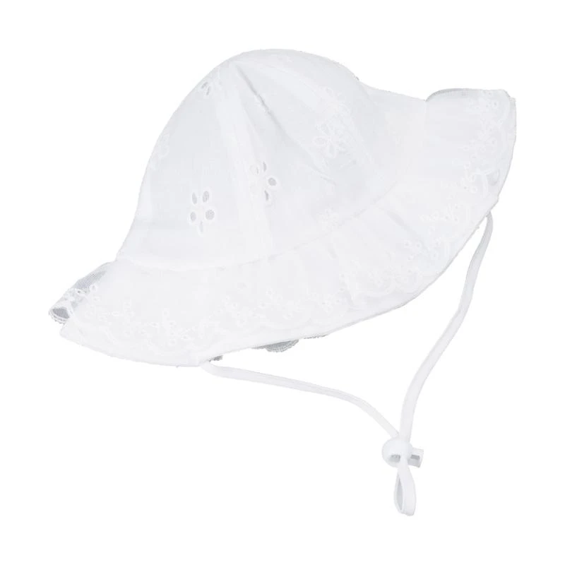 

U13F Lightweight Vintage Baby Sunhat Infant Fisheerman Hat Headgear with Lace Detailing for Daily Comfort and Sun Safety