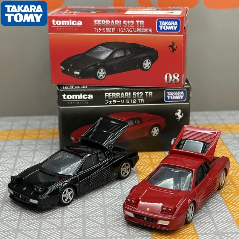 

Takara Tomy Tomica TP08 Ferrari 512TR Hot Pop, коллекционная модель автомобиля 1:64, литая металлическая игрушка, подарок на день рождения