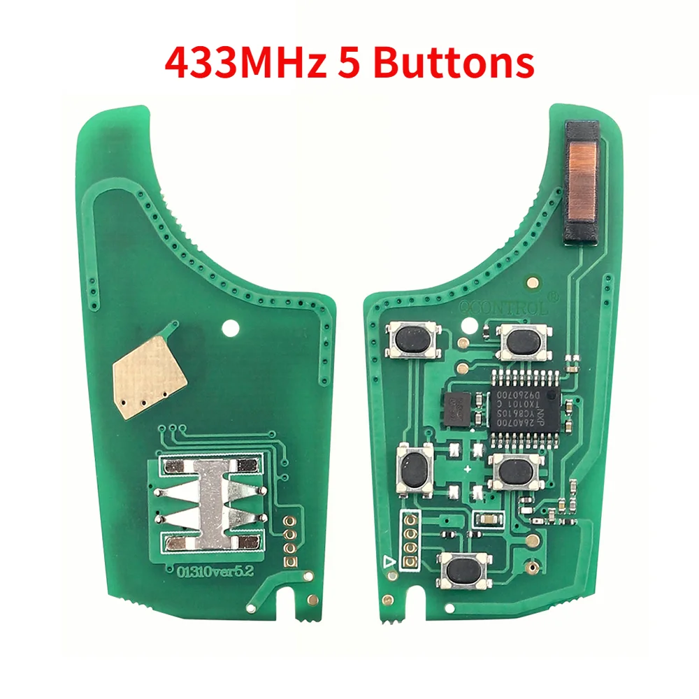 KEYYOU For Chevrolet Malibu Cruze Aveo Spark For Opel/Vauxhall 2/3/4/5 Button 315/433MHz Car Remote Key Circuit Board Electronic