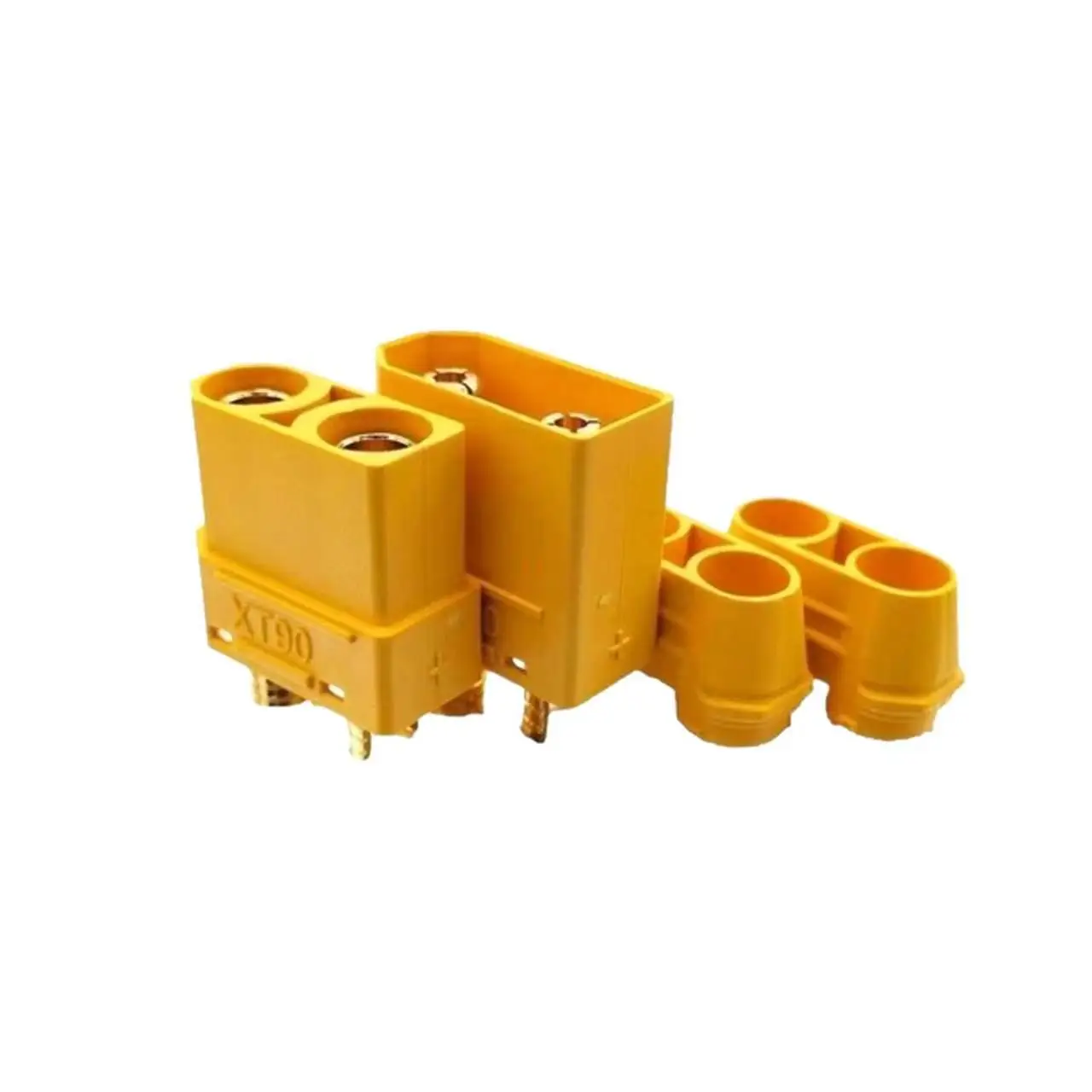 1/5PCS XT90E-Female  Battery Connector XT90E Male Plug Gold-plated XT90 Mountable Connector Black/Yellow Socket Or XT90H-F/M
